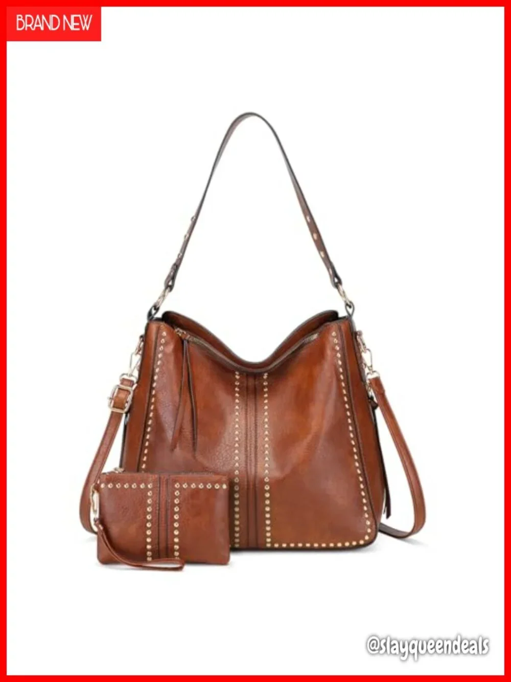 Hobo Bags for Women Handbag and Wallet Set Large Vegan Leather Tote Crossbody